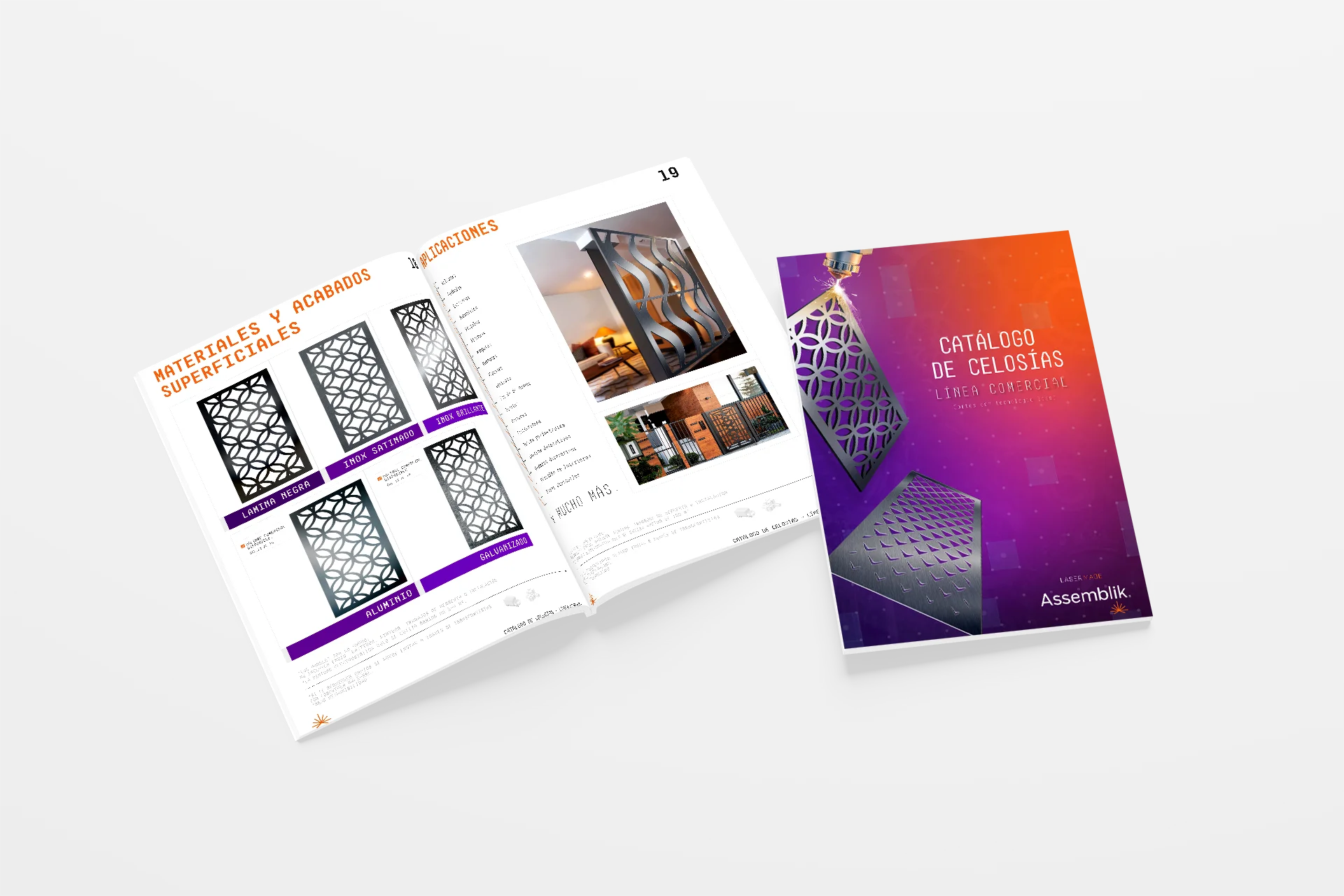 catalogo de Celosías para empresa en Querétaro