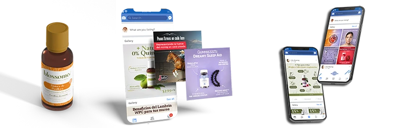 mockup de productos y publicidad en redes